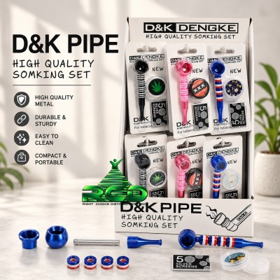 METAL PIPE STRIPPED COMBO SET (PIPE+ GRINDER+ SCREEN) - MP86 24CT/PACK